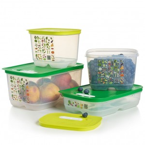 Tupperware Fridgesmart 4-pc. Starter Set Green / Deep Refrigerator Storage | NGAZJ6730