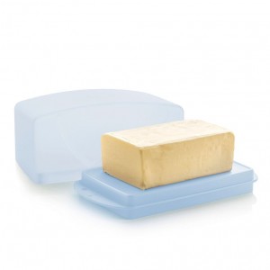 Tupperware Impressions Butter Dish White Refrigerator Storage | PFTDN6348