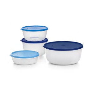 Tupperware Modular Bowl Medium 3-pc. Set With Free Modular Bowl Large Ice Cube Refrigerator Storage | SZRMD1286