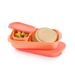 Tupperware Slim Lunch Container Cosy Rosy Lunch and Snacks | PIXWD8620