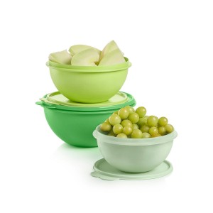 Tupperware Wonderlier 3-pc Set Green Refrigerator Storage | JFICS8026
