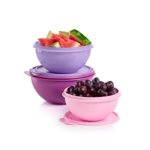 Tupperware Wonderlier 3-pc Set Purple Refrigerator Storage | HLPZF9124