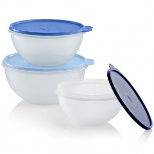 Tupperware Wonderlier Bowl 3-pc. Set sIce Cube Refrigerator Storage | UNTJG7304
