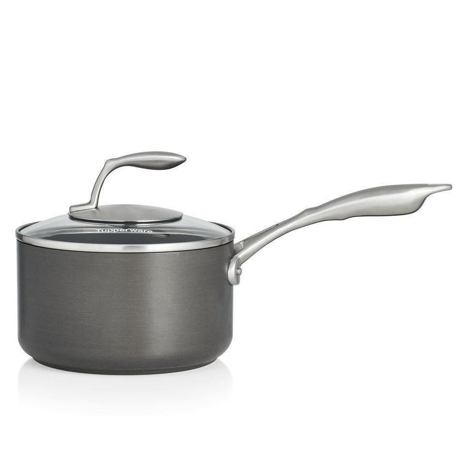 Tupperware Chef Series Ii 2.6-qt./2.5 L Saucepan With Glass Cover Oven and Stovetop Cooking | DFLPY5413