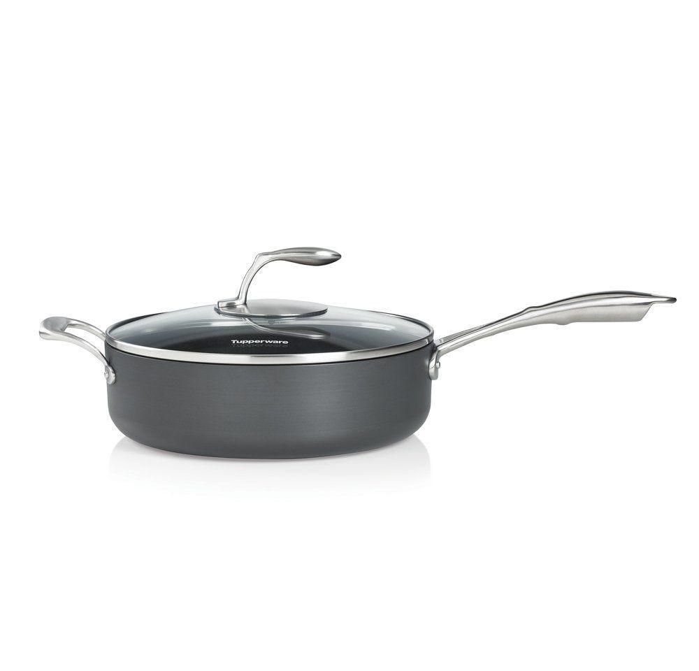 Tupperware Chef Series Ii 5-qt./4.8 L Sauteuse With Glass Cover Oven and Stovetop Cooking | TOJGW5386
