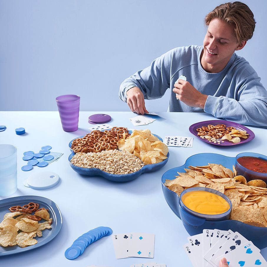 Tupperware Chip 'N Dip Set Dragonfly Serveware | WNJUH9150