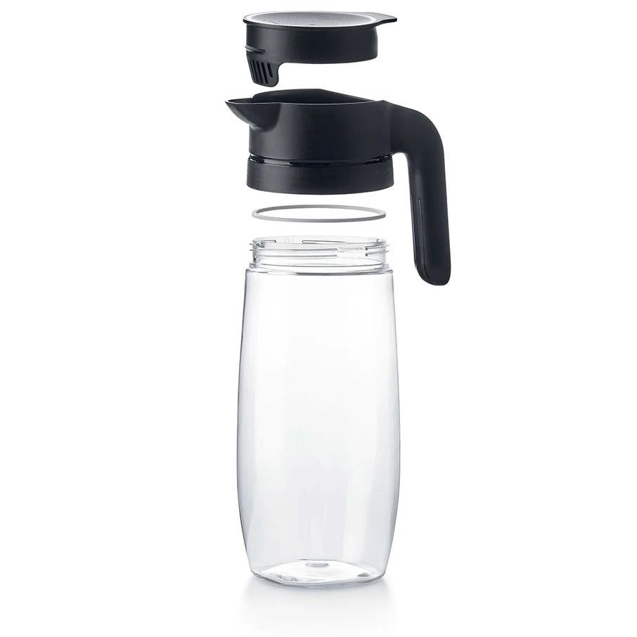 Tupperware Clearly Elegant Pitcher Black Drinkware | KHISL6521