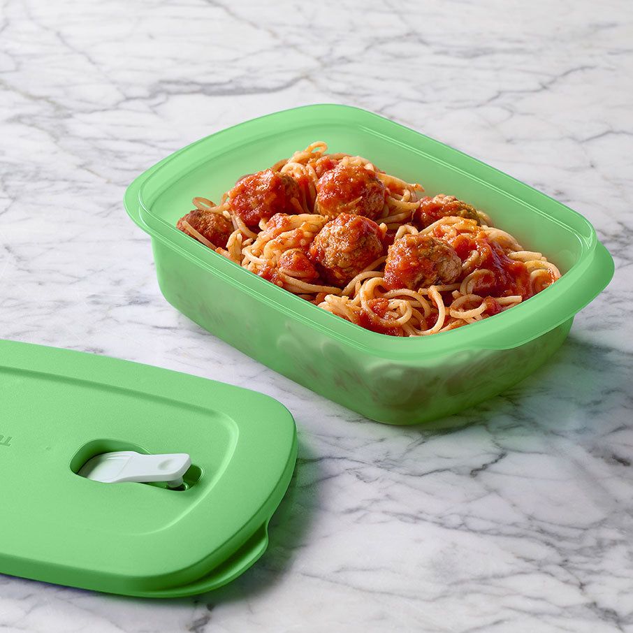 Tupperware Crystalwave 4-pc. Rectangular Set Blue Microwave Reheatable | ACLGY0352