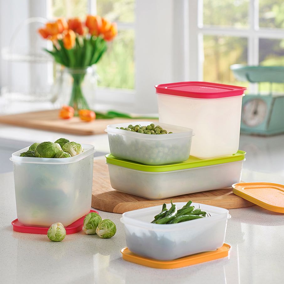 Tupperware Freezer Mates Plus 8-pc. Starter Set Pink Freezer Storage | VZBHW0518