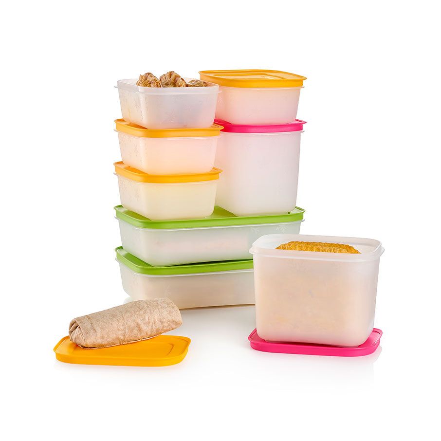 Tupperware Freezer Mates Plus 8-pc. Starter Set Pink Freezer Storage | VZBHW0518