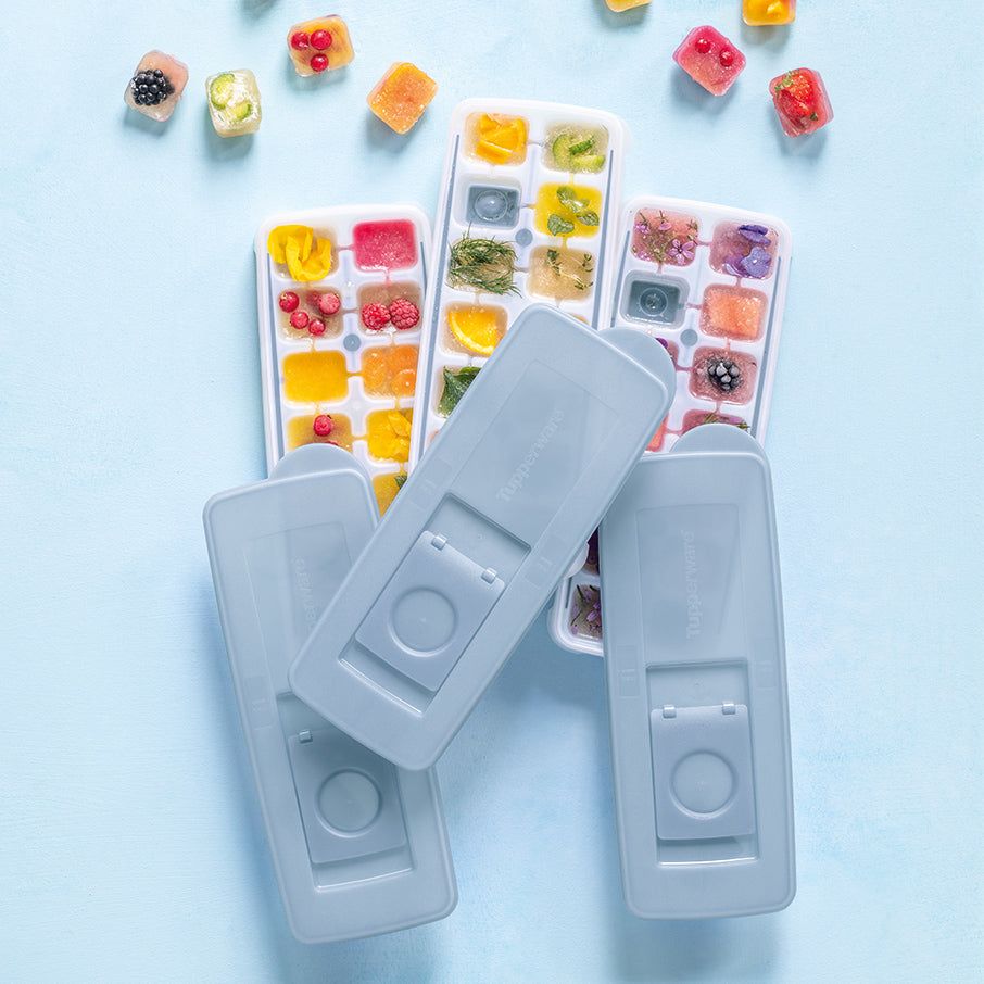 Tupperware Fresh & Pure Ice Trays White Freezer Storage | AKCTS1306