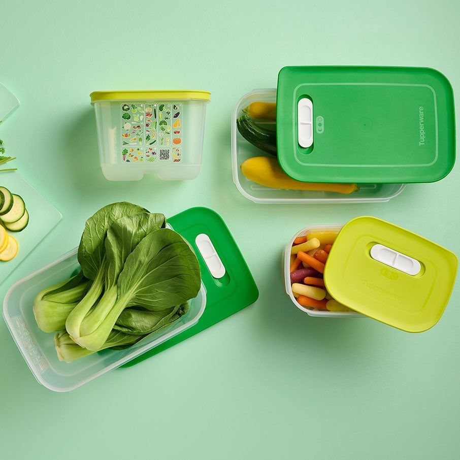 Tupperware Fridgesmart 4-pc. Starter Set Green / Deep Refrigerator Storage | NGAZJ6730
