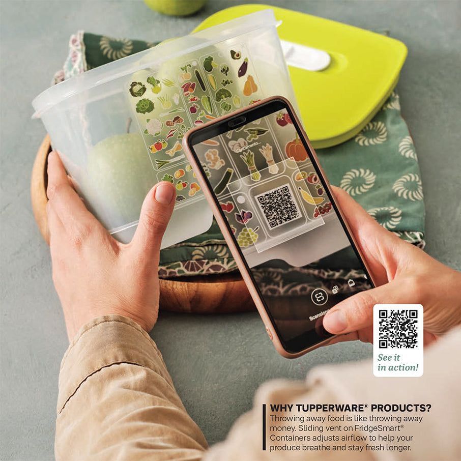 Tupperware Fridgesmart Vertical Green Refrigerator Storage | OGSCL9852