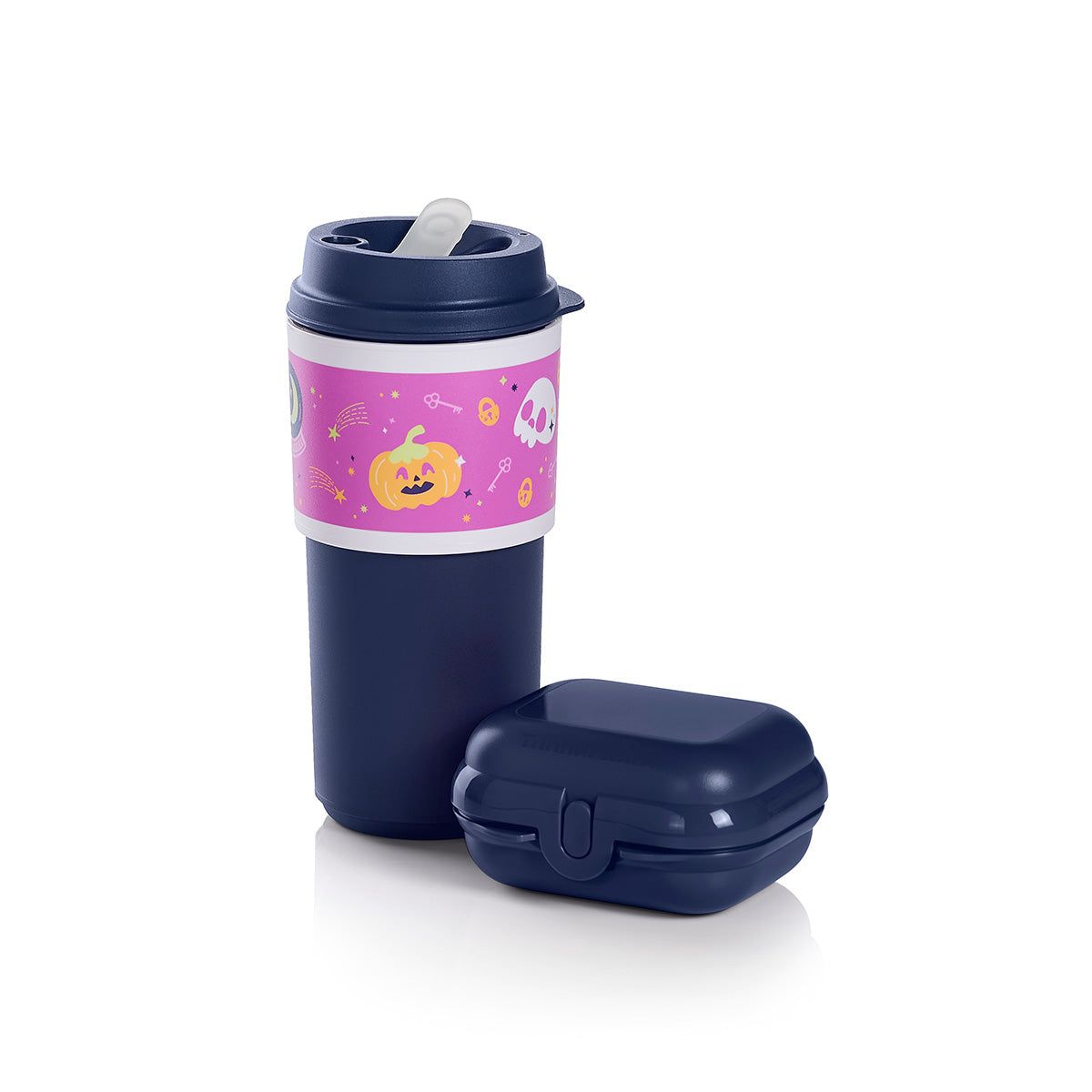 Tupperware Halloween Beverage And Bites Set Navy Lunch and Snacks | FUPZK1095