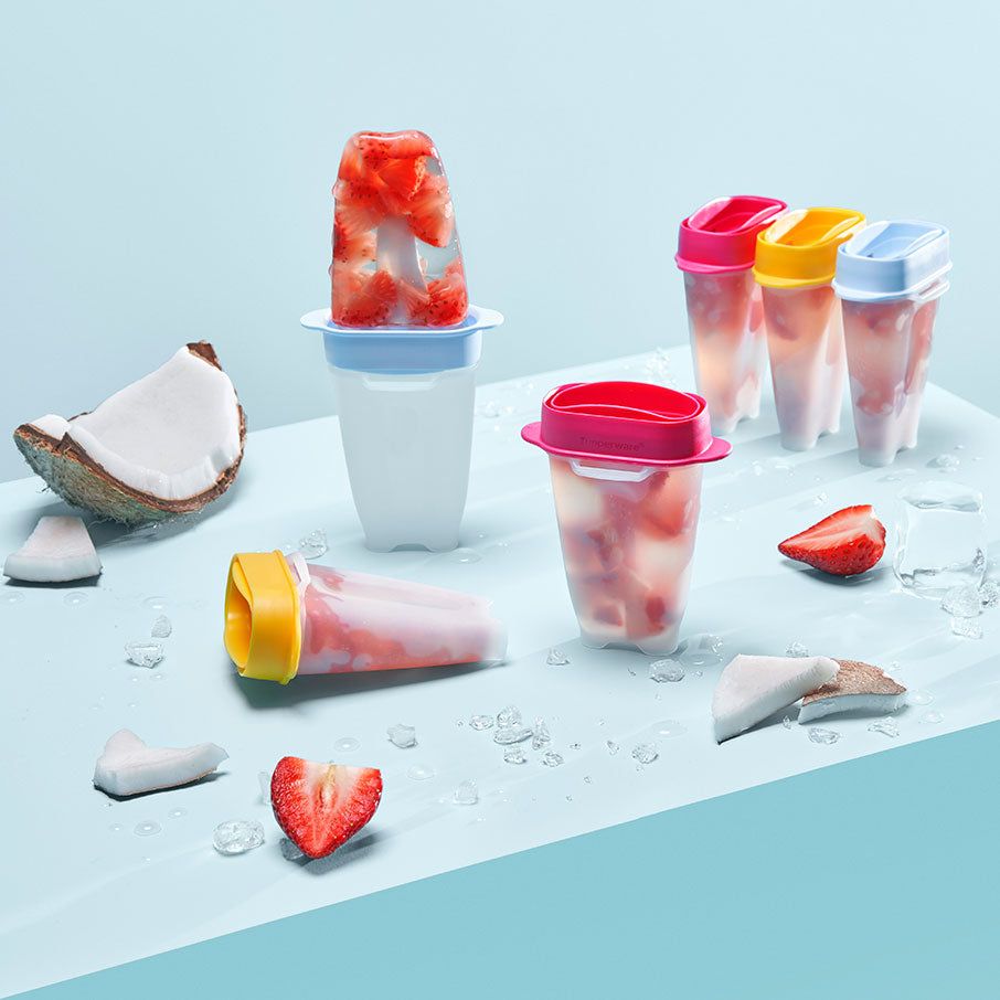 Tupperware Lollitups Freezable Forms White Freezer Storage | XQPBR5693