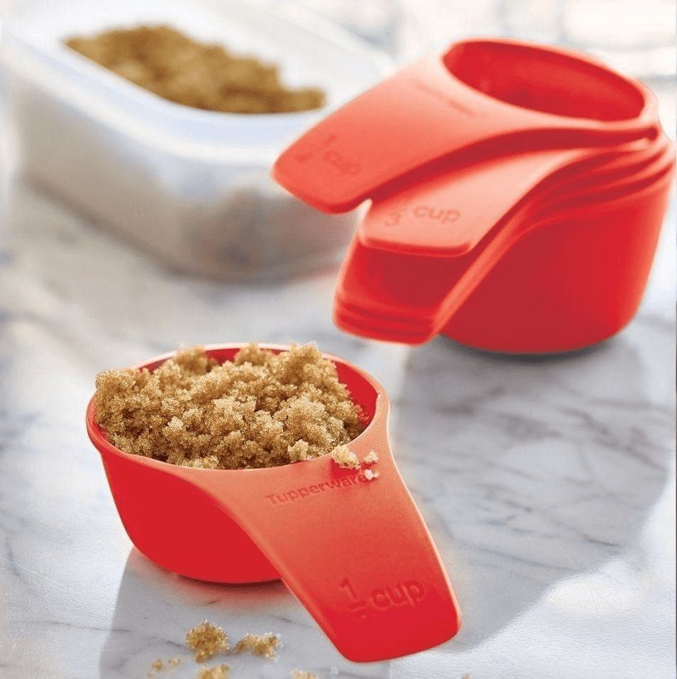 Tupperware Measuring Mates Set Chili Mixing Bowls and Measuring | TRISM4681
