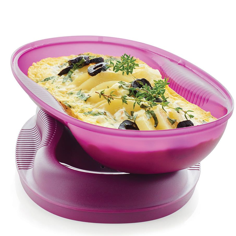 Tupperware Microwave Breakfast Maker Set Purple Microwave Cooking | JPBLM9613