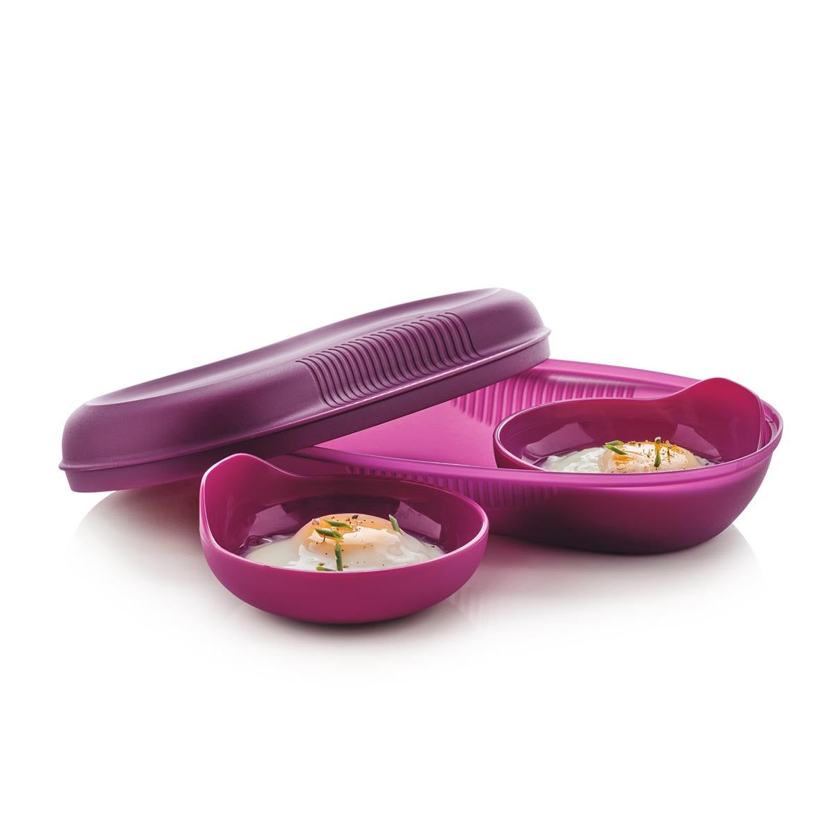 Tupperware Microwave Breakfast Maker Set Purple Microwave Cooking | JPBLM9613