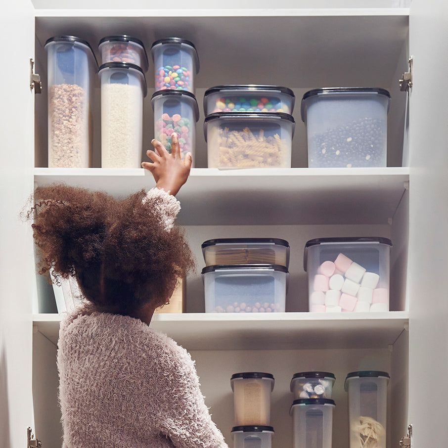 Tupperware Modular Mates Oval 3 Black Dry Storage | EYNDA9802