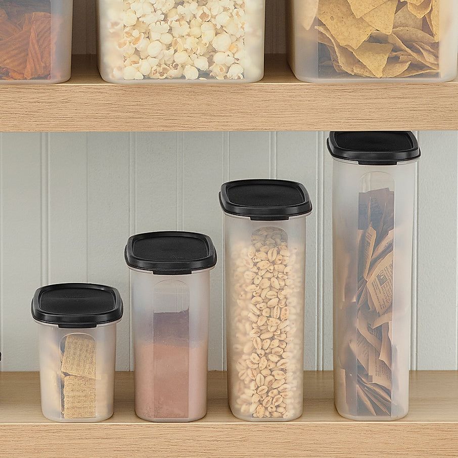 Tupperware Modular Mates Oval 3 Black Dry Storage | EYNDA9802