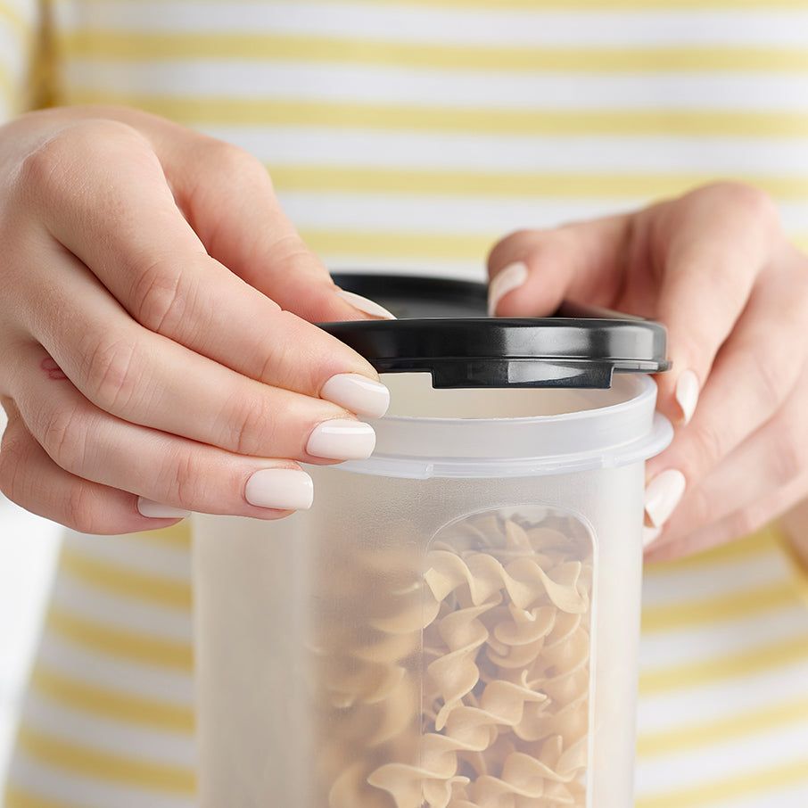 Tupperware Modular Mates Oval 5 Black Dry Storage | HBORD8547