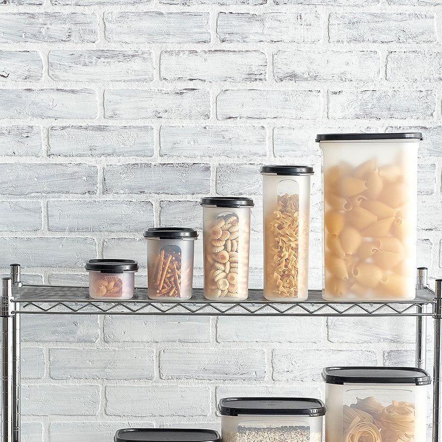 Tupperware Modular Mates Oval 5 Black Dry Storage | HBORD8547