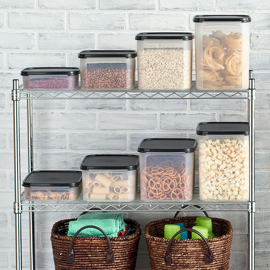 Tupperware Modular Mates Rectangular 3 Black Dry Storage | NQPCO5842