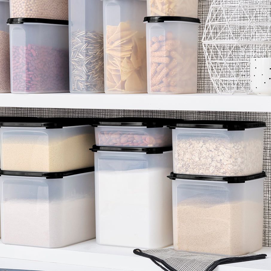 Tupperware Modular Mates Square 1 Black Dry Storage | CKENS6840