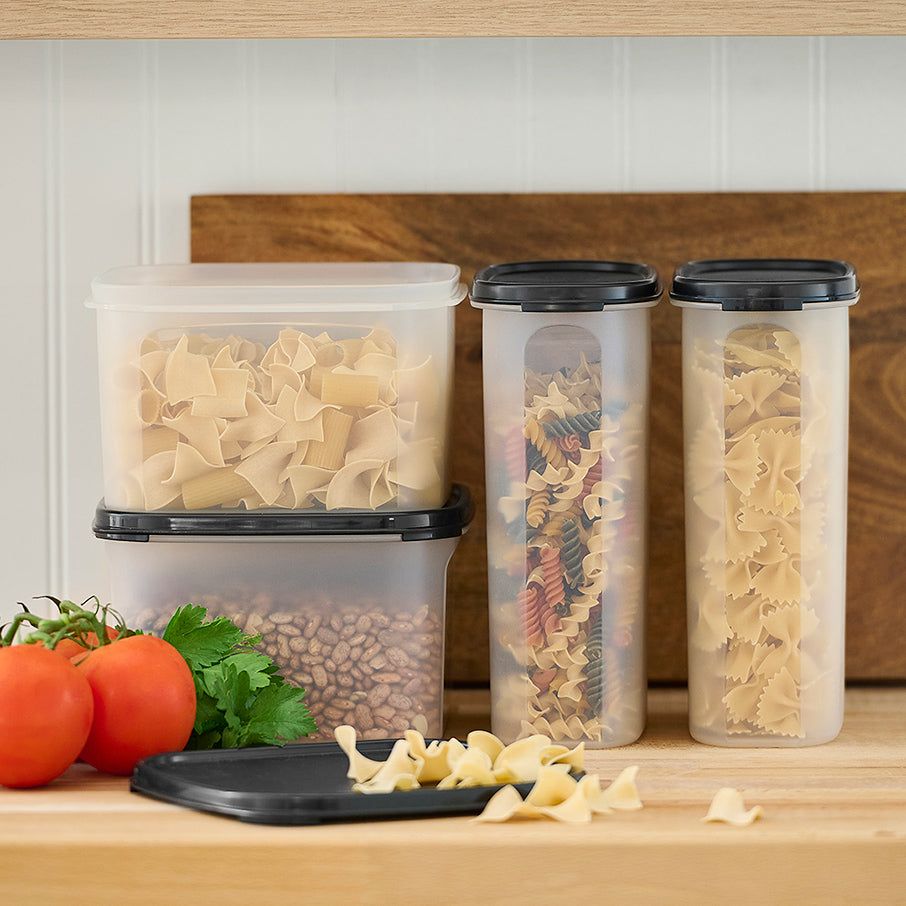 Tupperware Modular Mates Square 2 Black Dry Storage | KUFWG0618