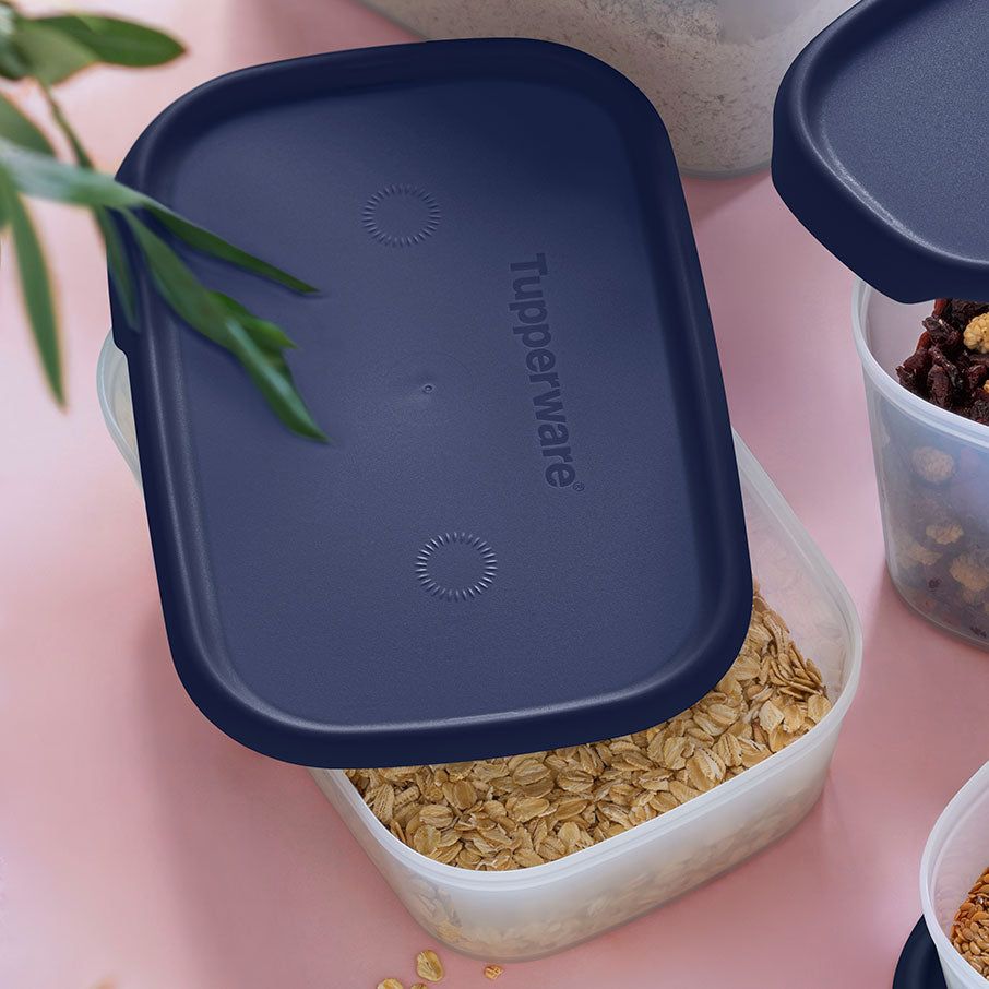 Tupperware One Touch Fresh Rectangular 5 1/4-cup/1.3 L Nocturnal Sea Refrigerator Storage | TPCLV9371