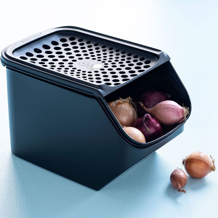 Tupperware Onion & Garlic Smart? Container Black Dry Storage | RNLEP4729
