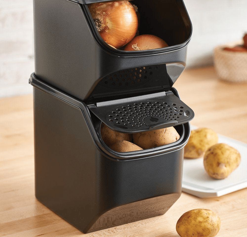 Tupperware Potato Smart Container Black Dry Storage | SLTJC8052