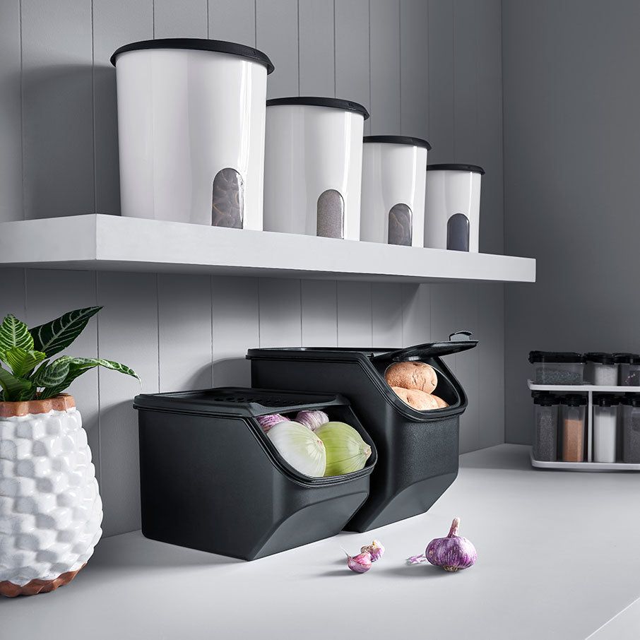 Tupperware Potato Smart Container Black Dry Storage | SLTJC8052