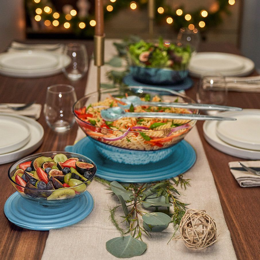 Tupperware Sheerly Elegant Large Bowl Azure Serveware | IUEVG5629