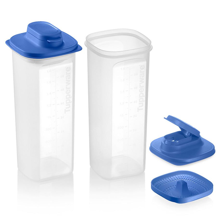 Tupperware Slim Line Pitcher With Strainer Set Dragonfly Refrigerator Storage | LQVGU7648