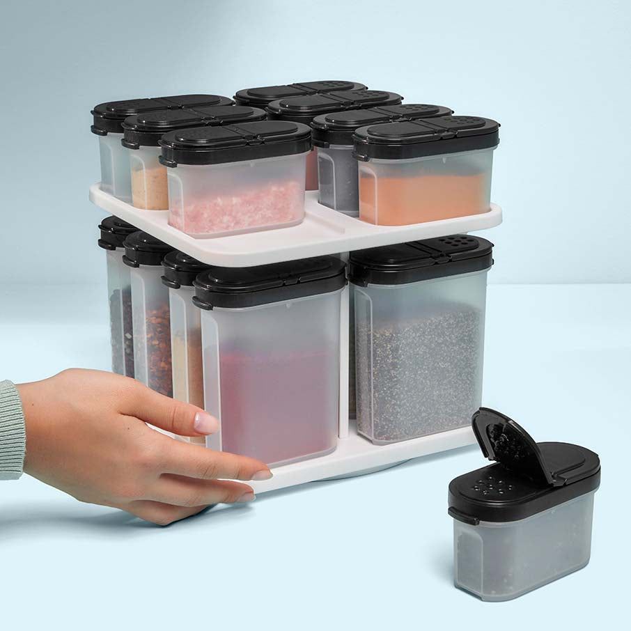 Tupperware Spice Shaker Set With Carousel Dry Storage | YRCHG4087