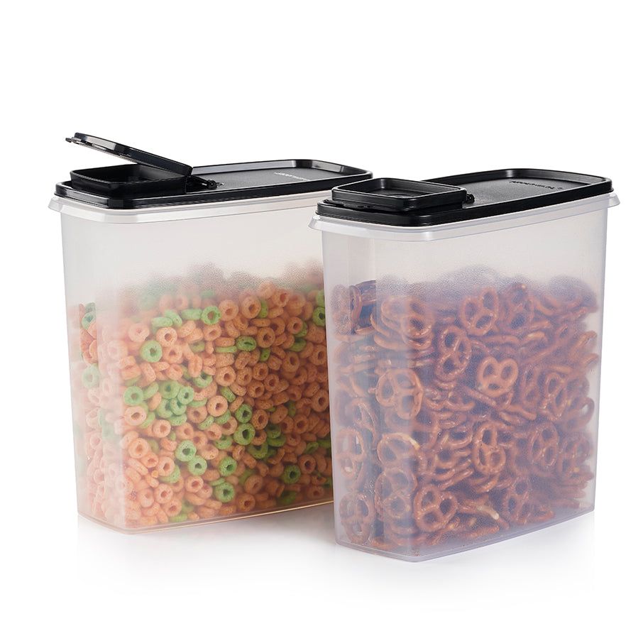 Tupperware Super Cereal Storers Black Dry Storage | BFCYP1425