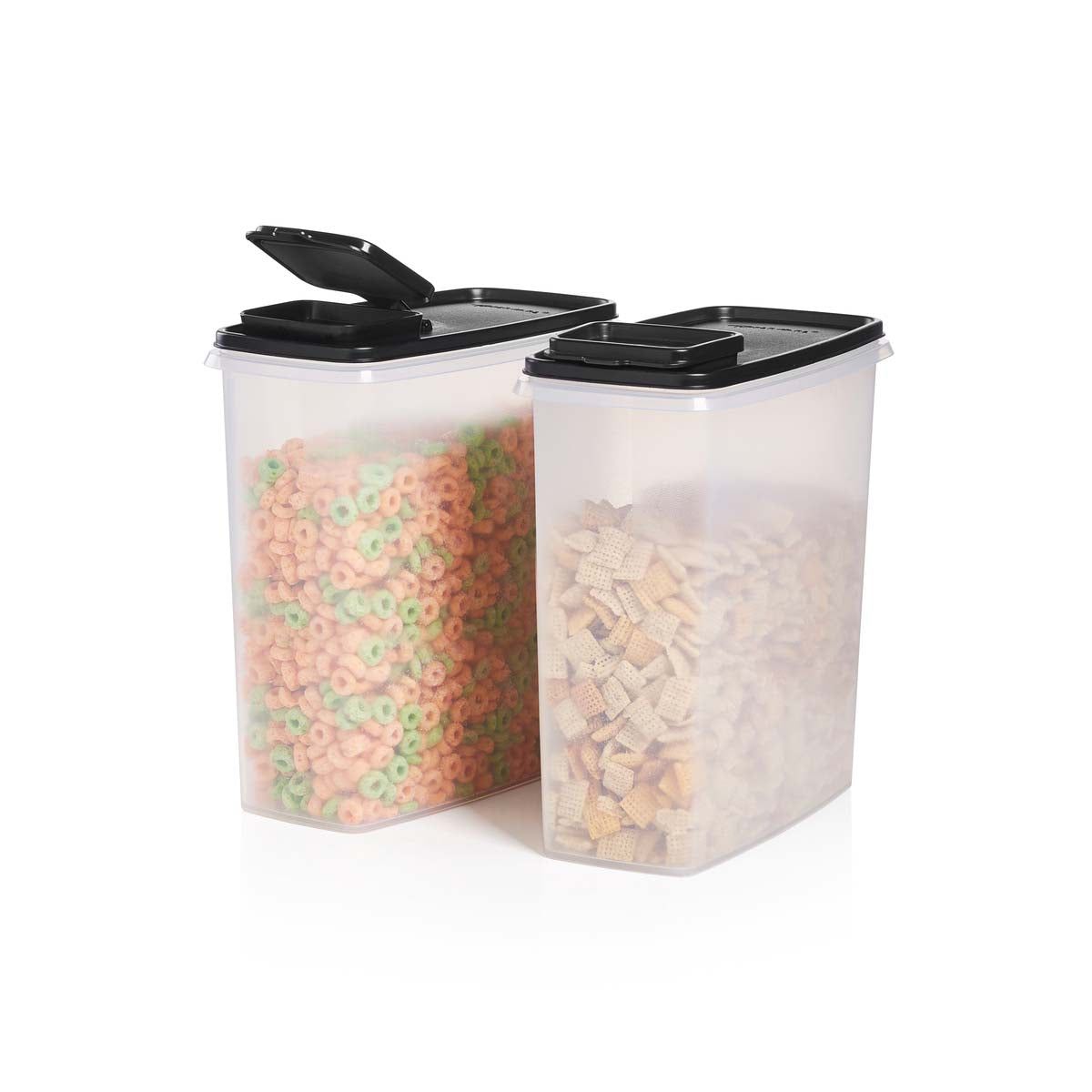 Tupperware Super Cereal Storers Black Dry Storage | BFCYP1425