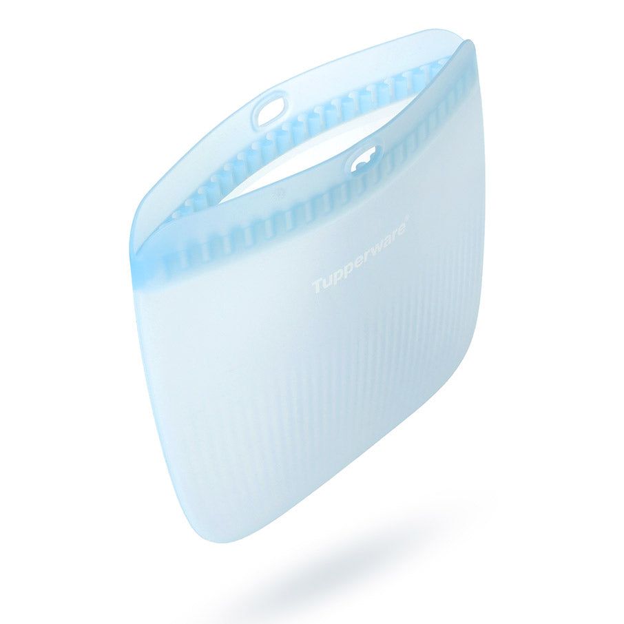 Tupperware The Ultimate Silicone Bag Slim Lunch Set Turquoise / White Refrigerator Storage | ZXMWD5109