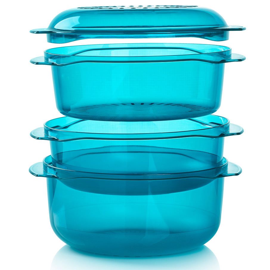 Tupperware Tupperwave Stack Cooker Peacock Microwave Cooking | LTBFX2091
