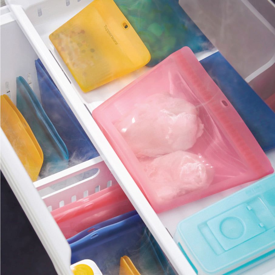 Tupperware Ultimate Silicone Bag X-large Set Refrigerator Storage | ZBGFE5231