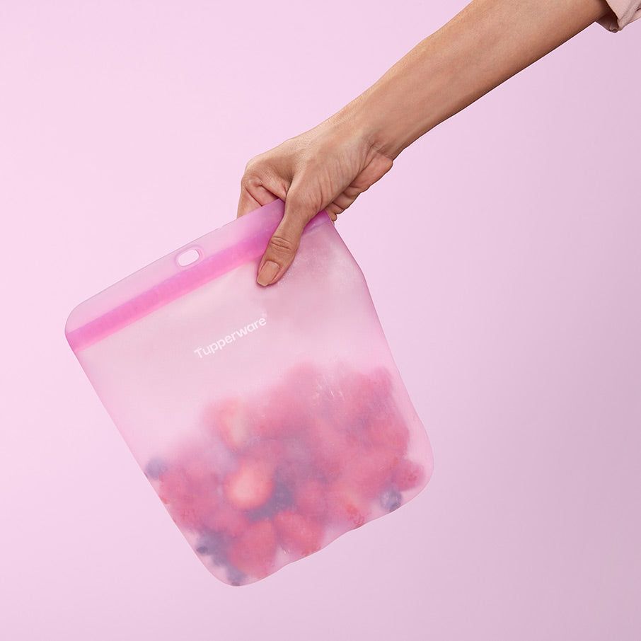Tupperware Ultimate Silicone Slim Bag Large Water Vineyard Refrigerator Storage | BNUCM2874