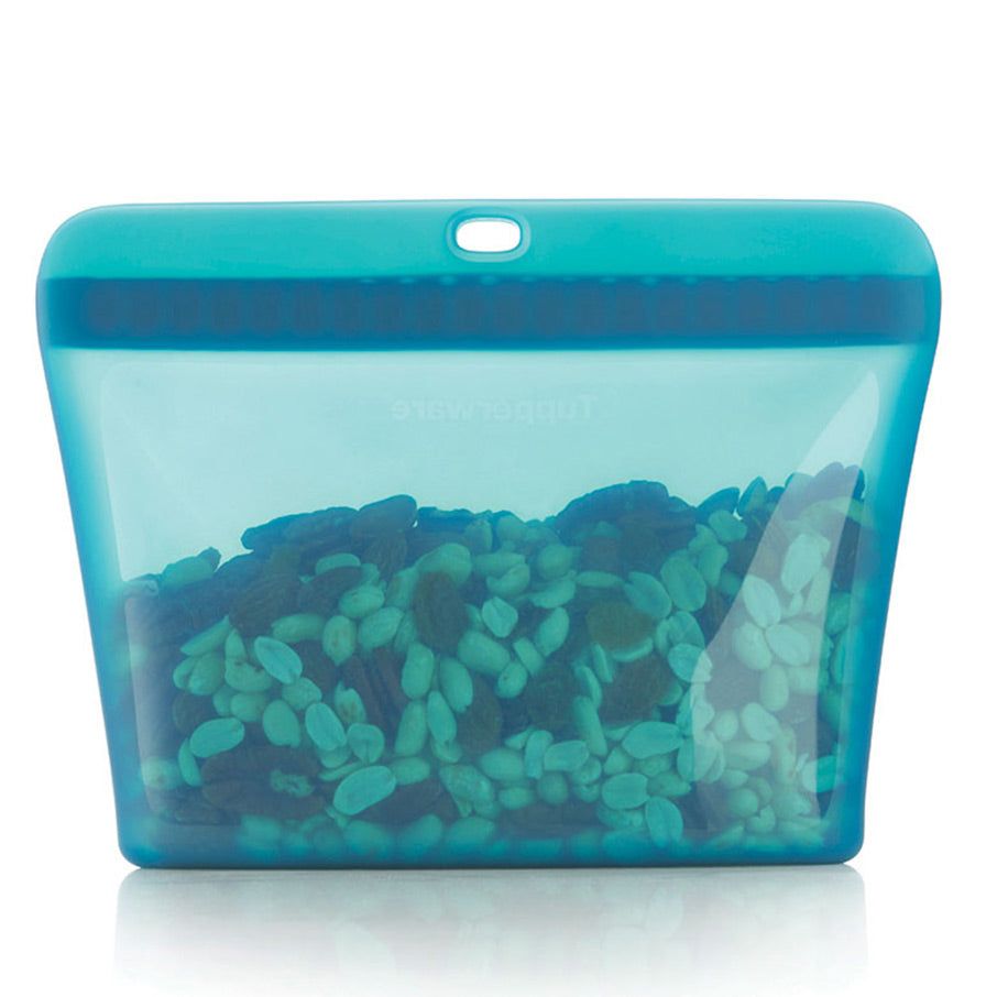 Tupperware Ultimate Silicone Stand-up Bag Medium Green Freezer Storage | AQWEI2186