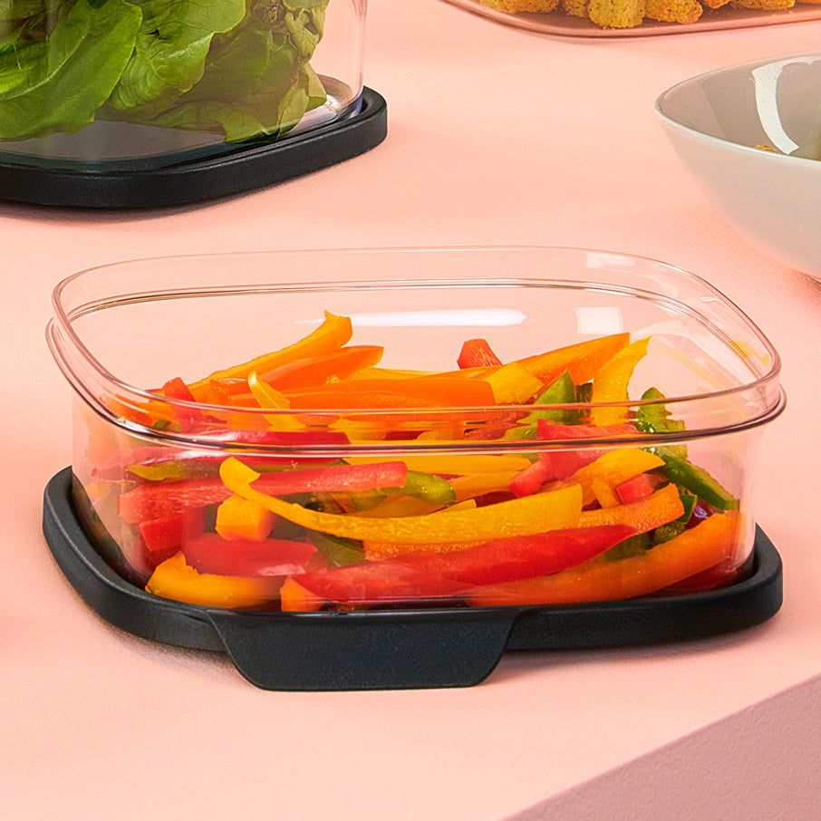 Tupperware Ultra Clear 3-cup/825 Ml Square Dry Storage | ZOBYL4321