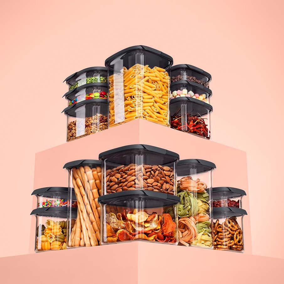 Tupperware Ultra Clear 7-cup/1.7 L Square Dry Storage | LNVSX5209