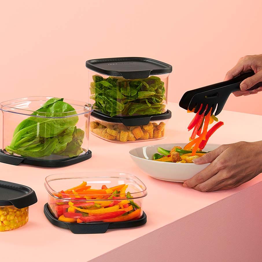 Tupperware Ultra Clear Square 5-pc. Set Cosmos Dry Storage | OJNLX3297