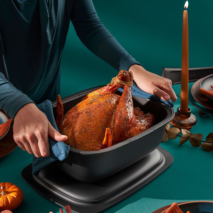 Tupperware Ultrapro 6-qt./5.7 L Roasting Pan With Cover Microwave Cooking | YEJBA0367