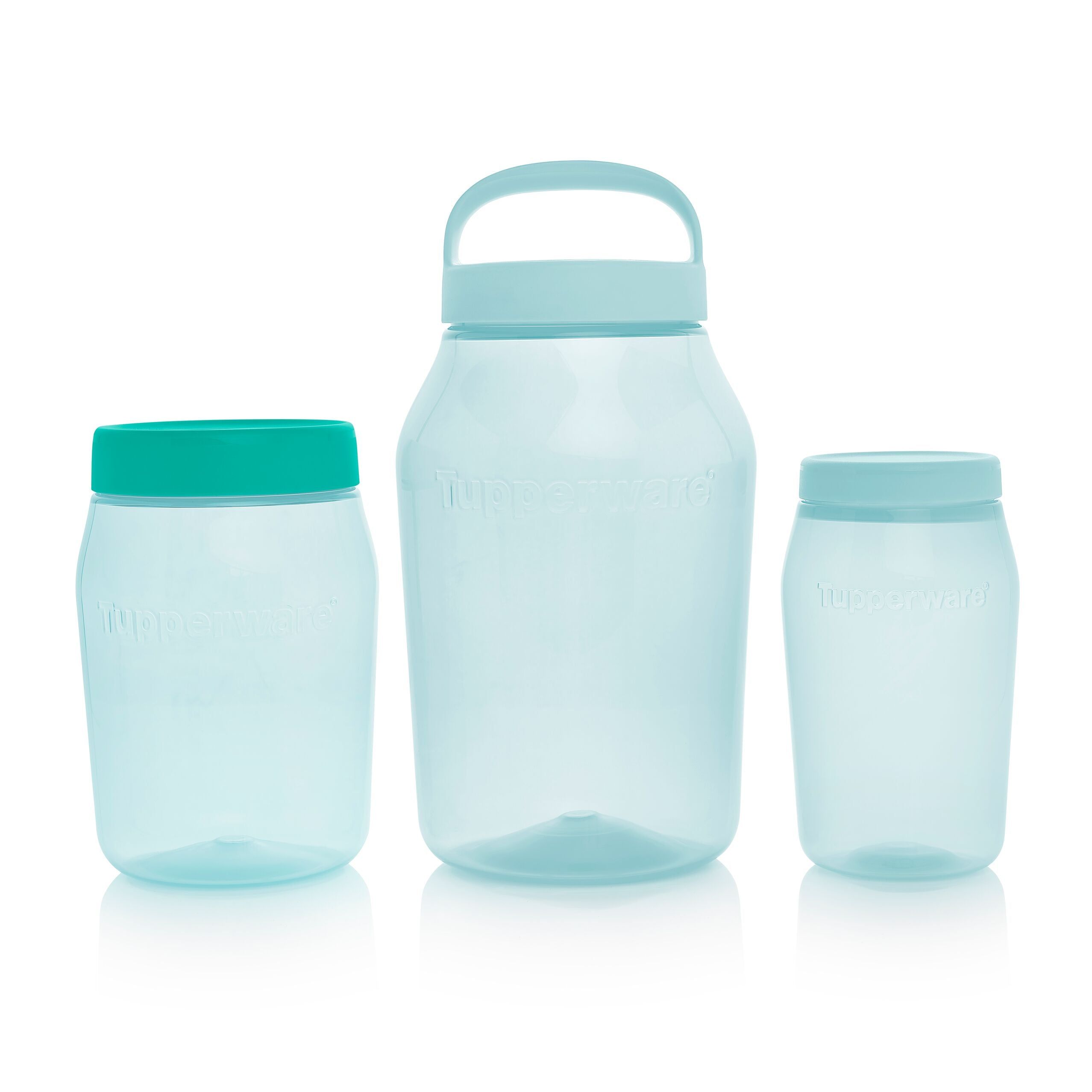 Tupperware Universal Jar 1.5-qt/1.5l With Simple Cover Turquoise Dry Storage | SGAPC7405