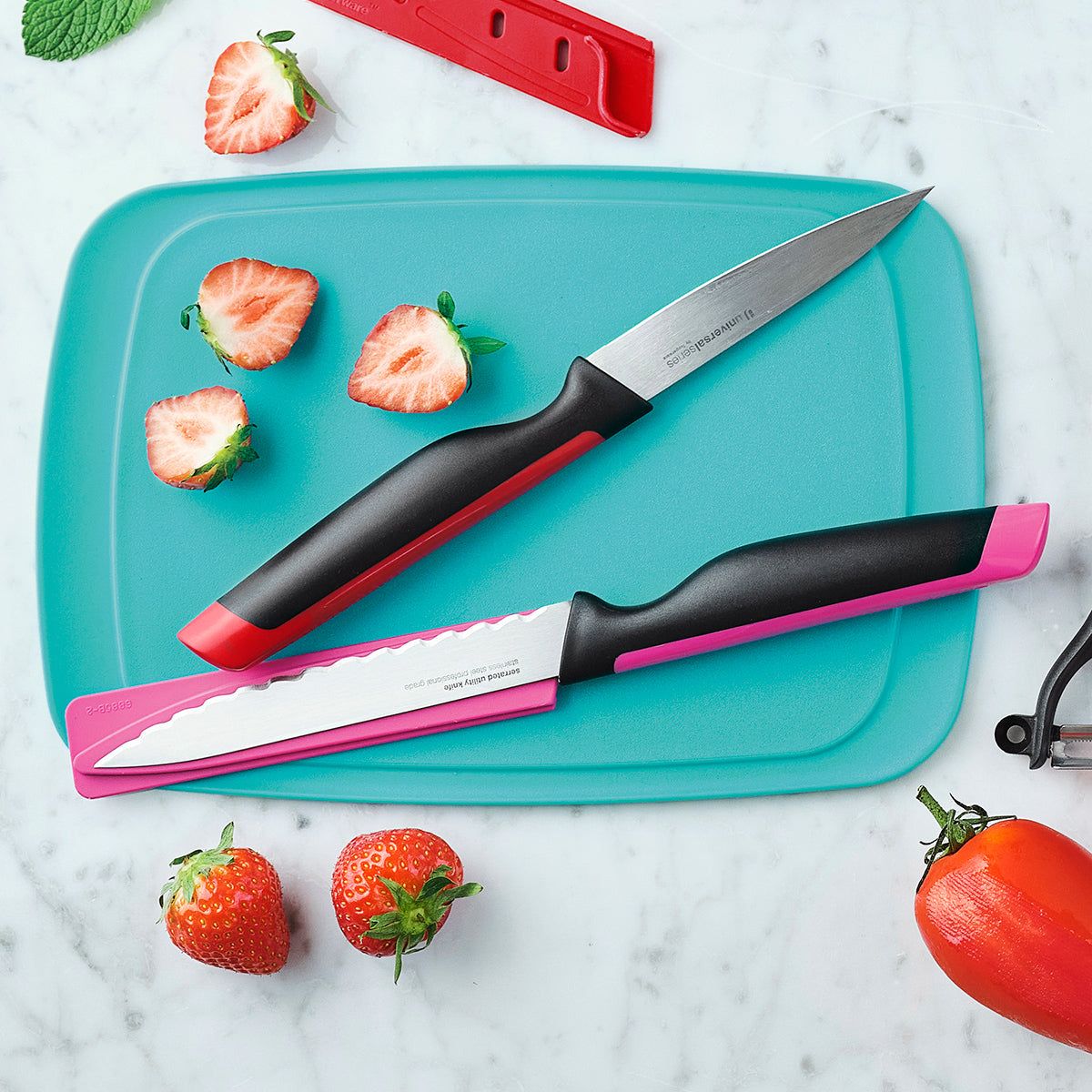 Tupperware Universal Series Utility And Serrated Knife Set Knives | KLUAW9216