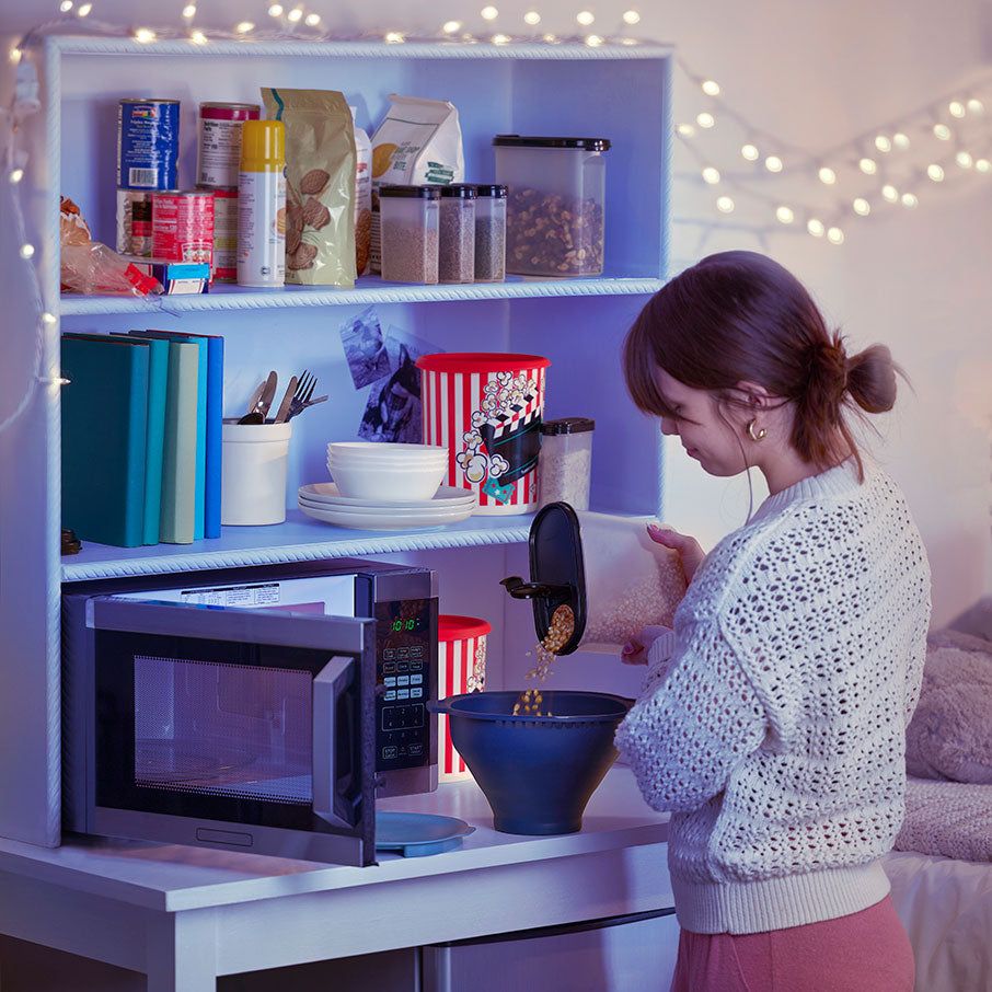Tupperware Wow Movie Night Pack Blue / Black / White Microwave Cooking | LQPNV0453